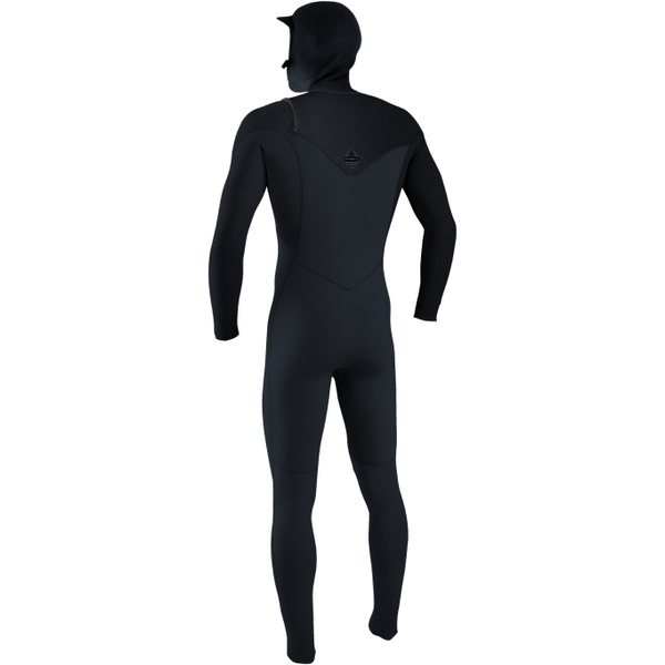 2026 O'Neill Mens Hyperfreak+ 5/4mm Chest Zip Hooded Wetsuit 5347 - Carbon / Dark Slate